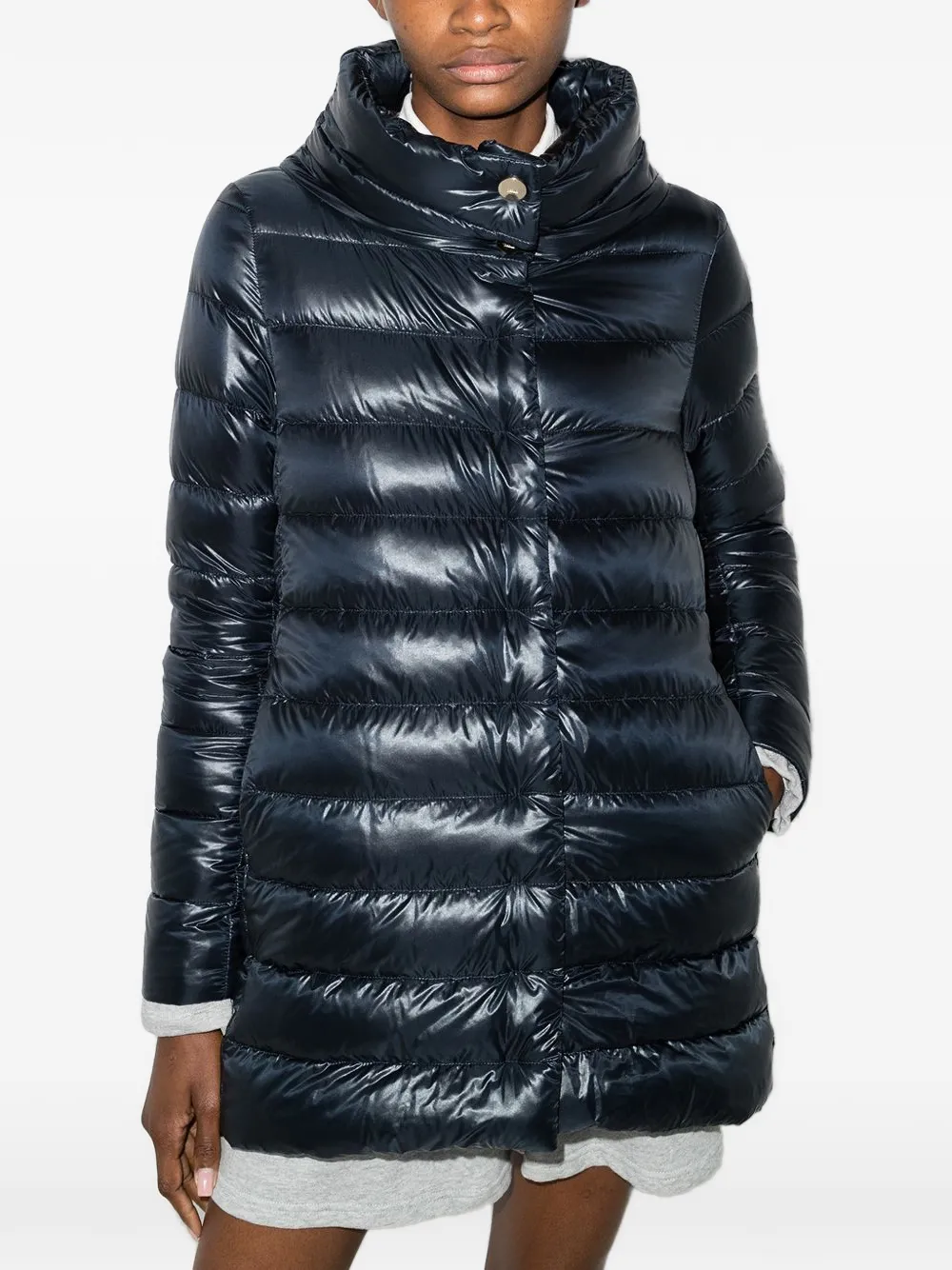 Herno Amelia gewatteerde jas Blauw