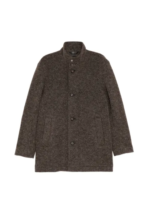 BOSS melange italian jersey coat