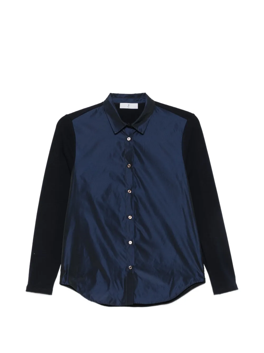 Why Ci panelled long-sleeve shirt