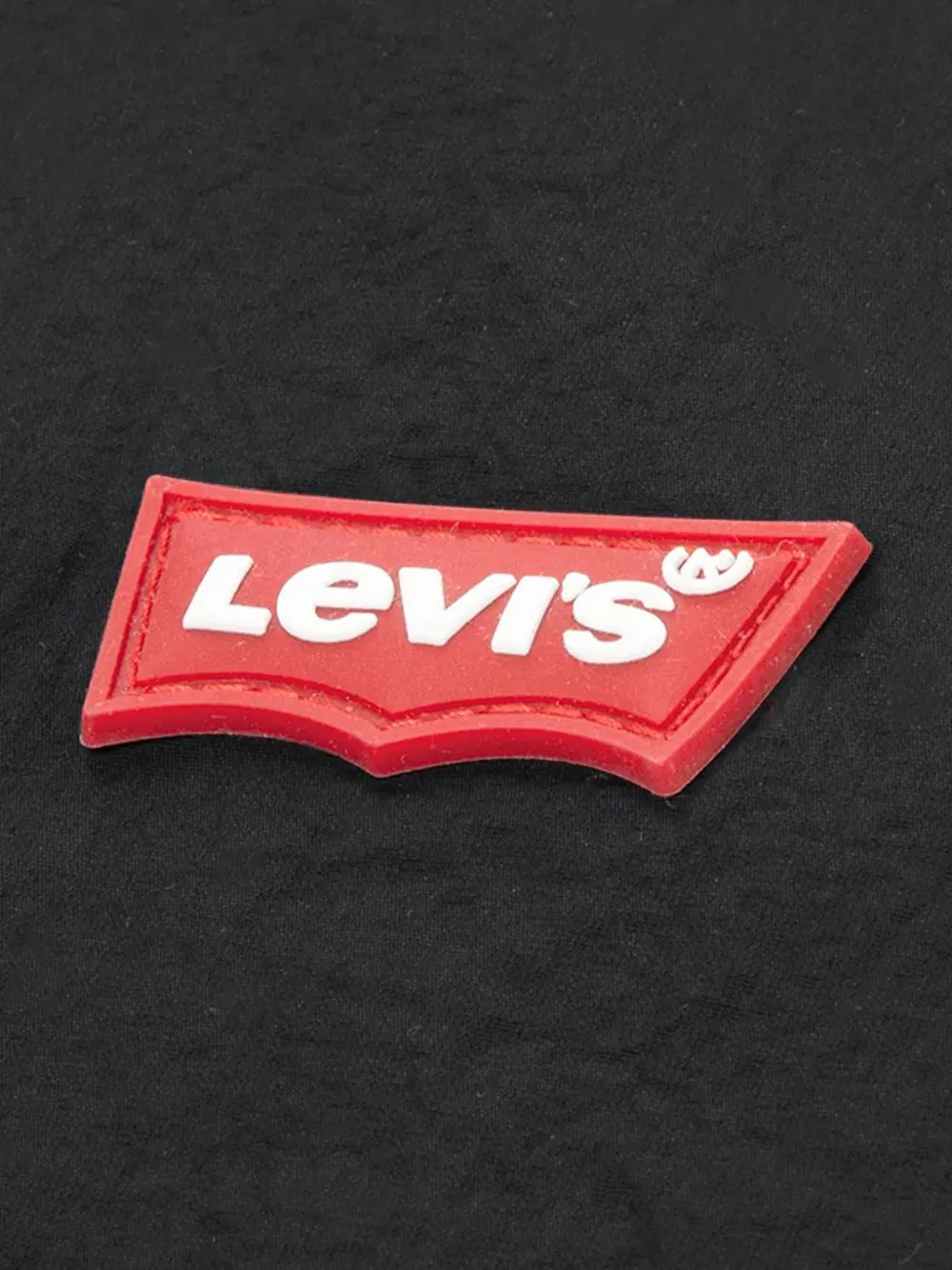 Levi's Kids logo-patch hooded jacket Zwart