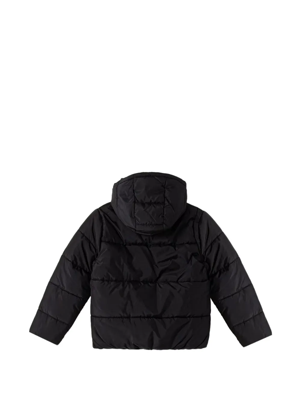 Levi's Kids quilted hooded jacket Zwart