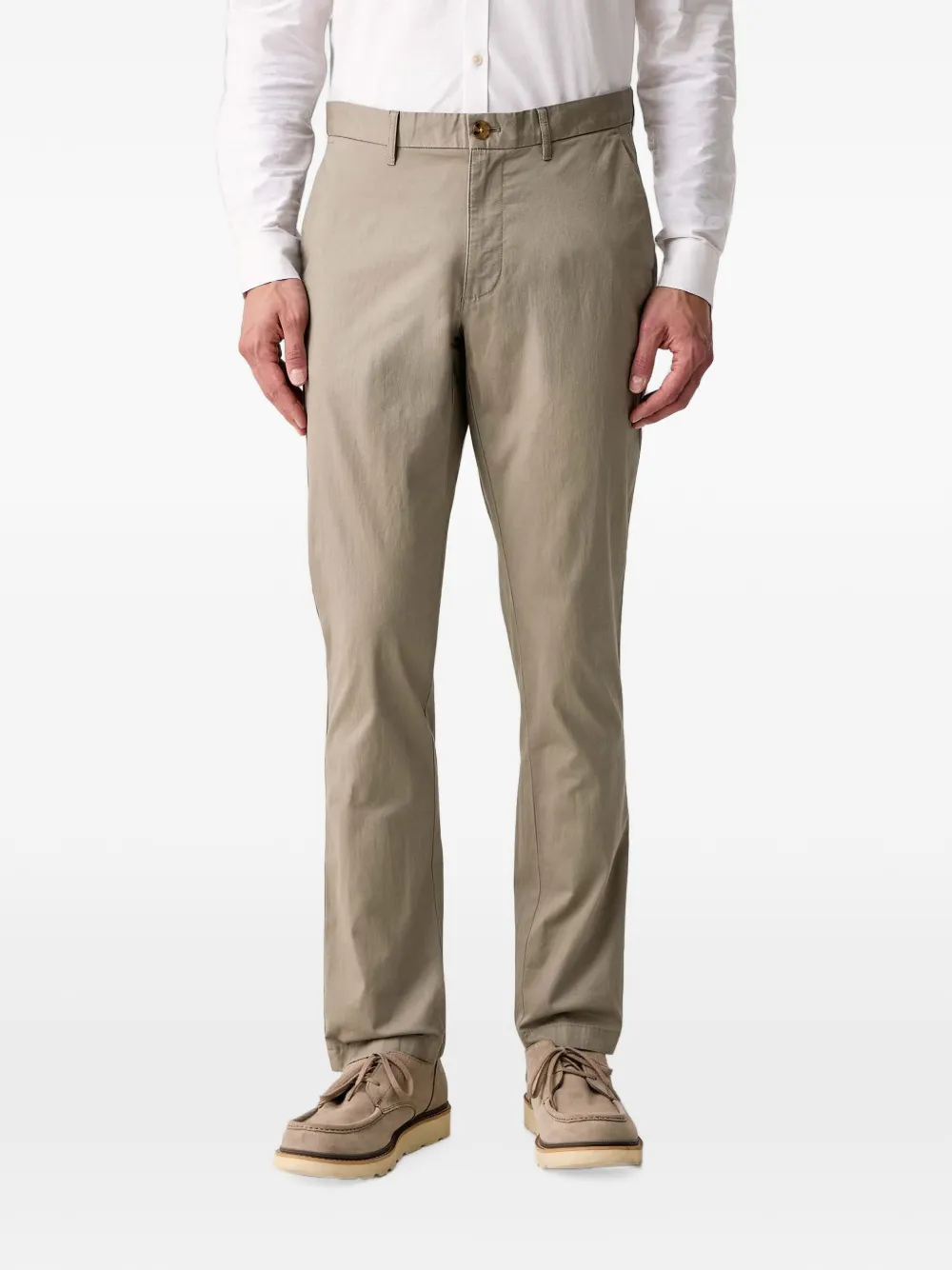 Michael Kors cotton-blend chino trousers with a slim fit - Toni neutri
