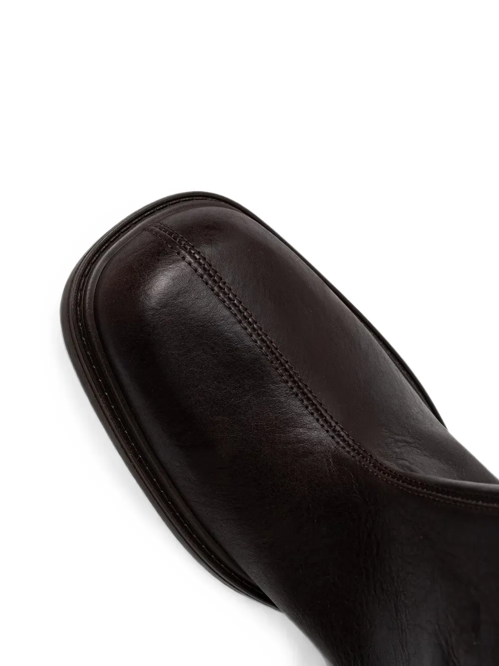 Miista Ross buckle-detail shearling-trim boots Bruin