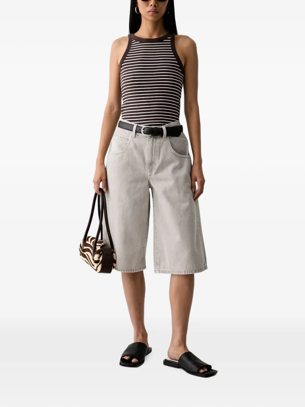 Levi's Knielange shorts Grijs