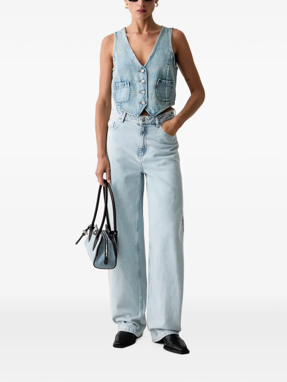 Levi's Gilet met V-hals Blauw