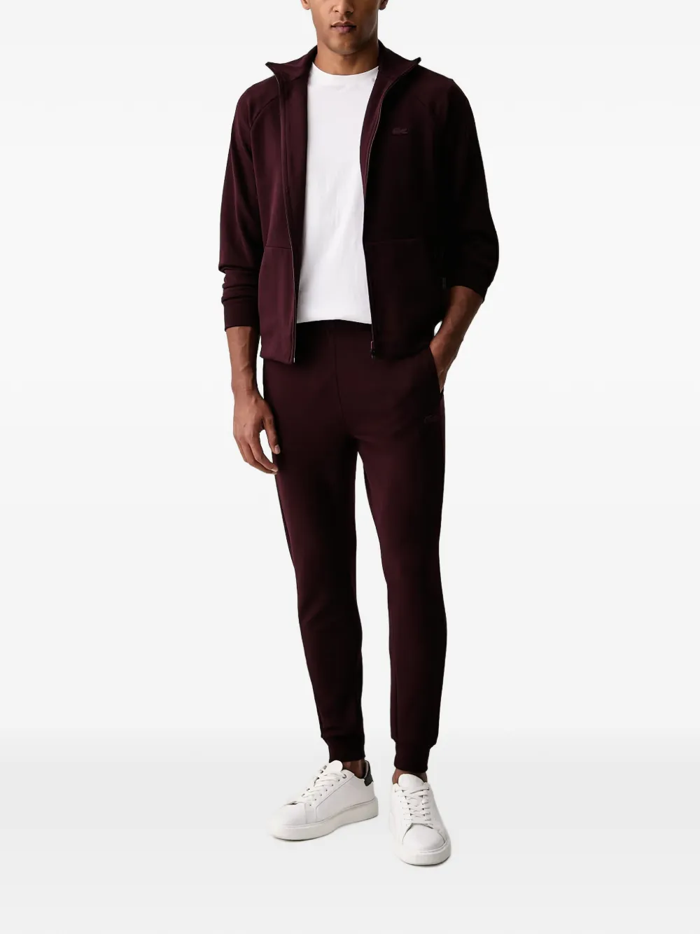 Lacoste Commuter sweater met rits Rood