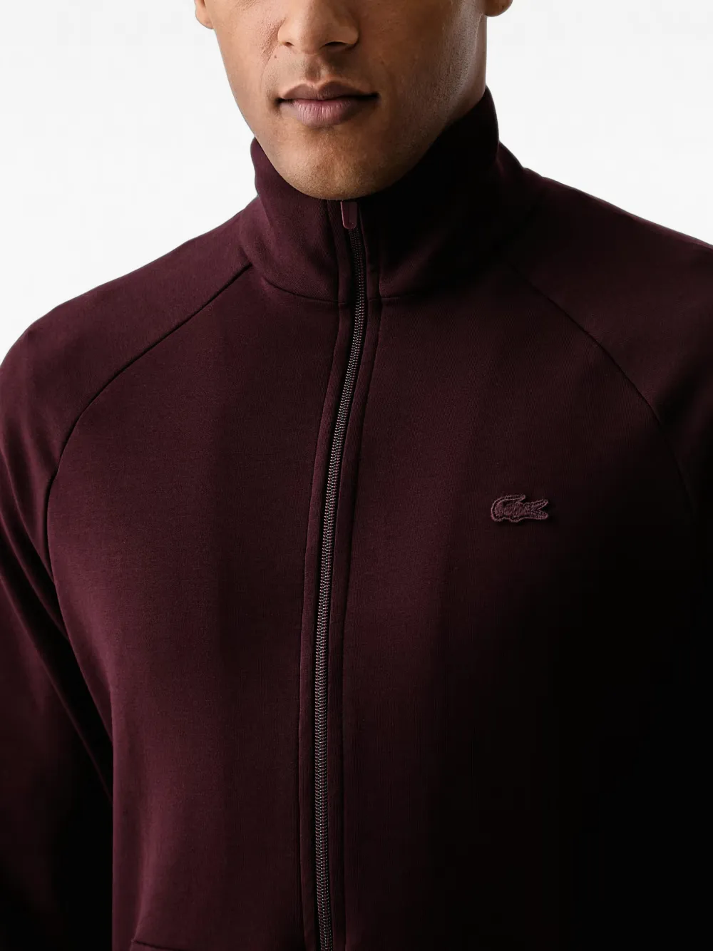 Lacoste Commuter sweater met rits Rood