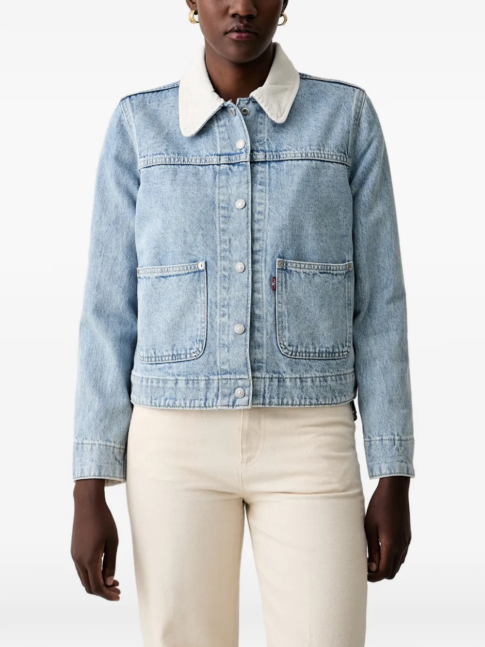 Levi's Utility corduroy-collar denim jacket - Blu