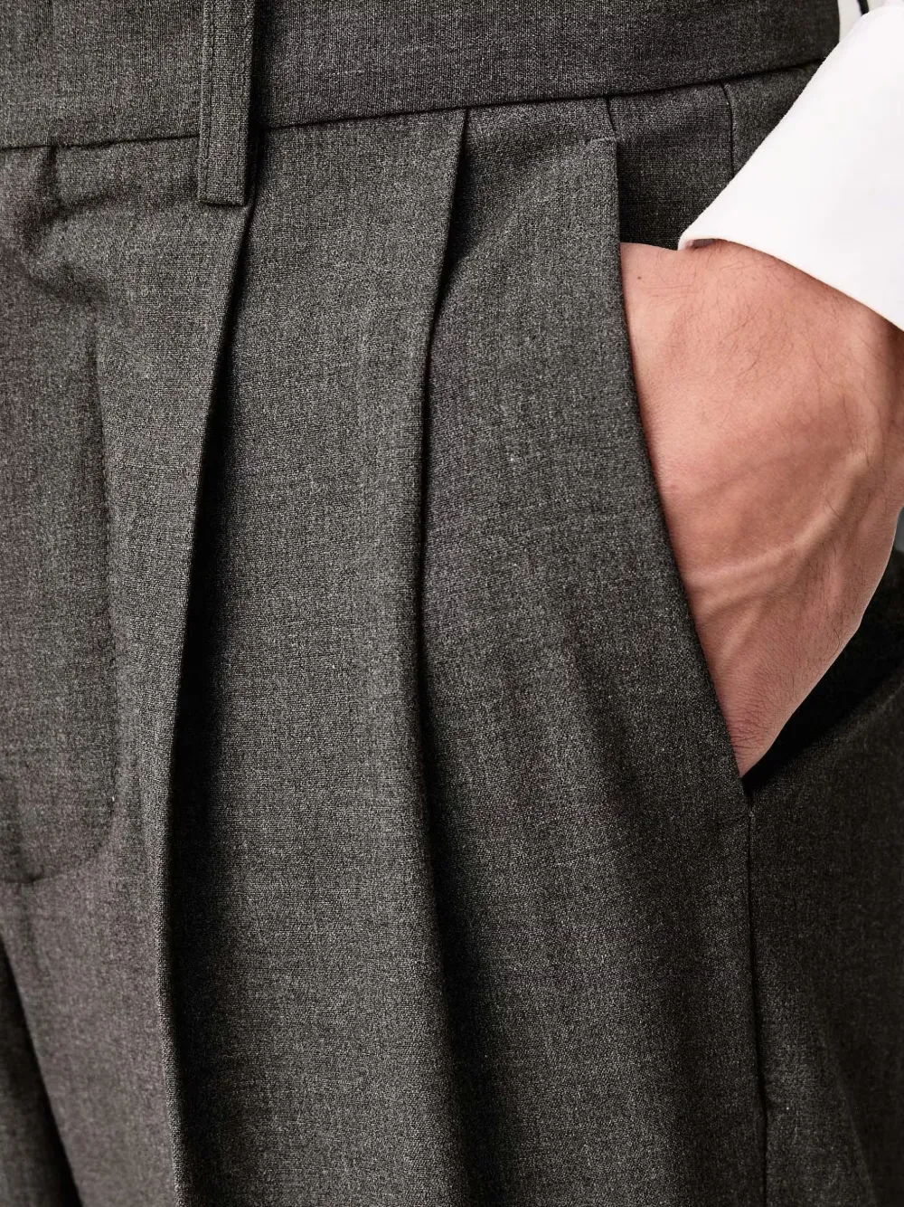 Lindbergh Geplooide pantalon Grijs
