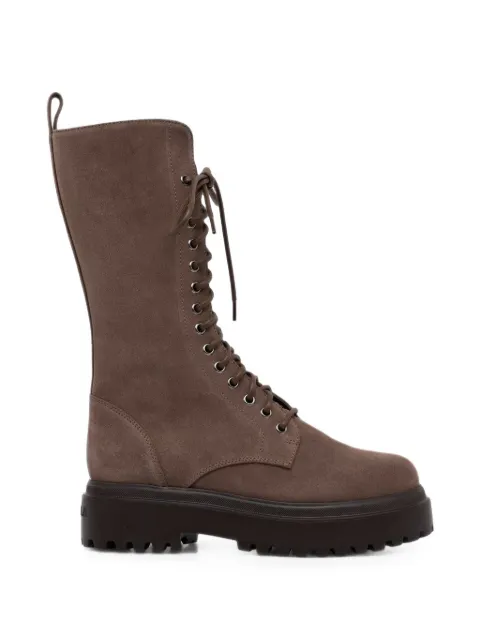 Le Silla lace-up suede boots