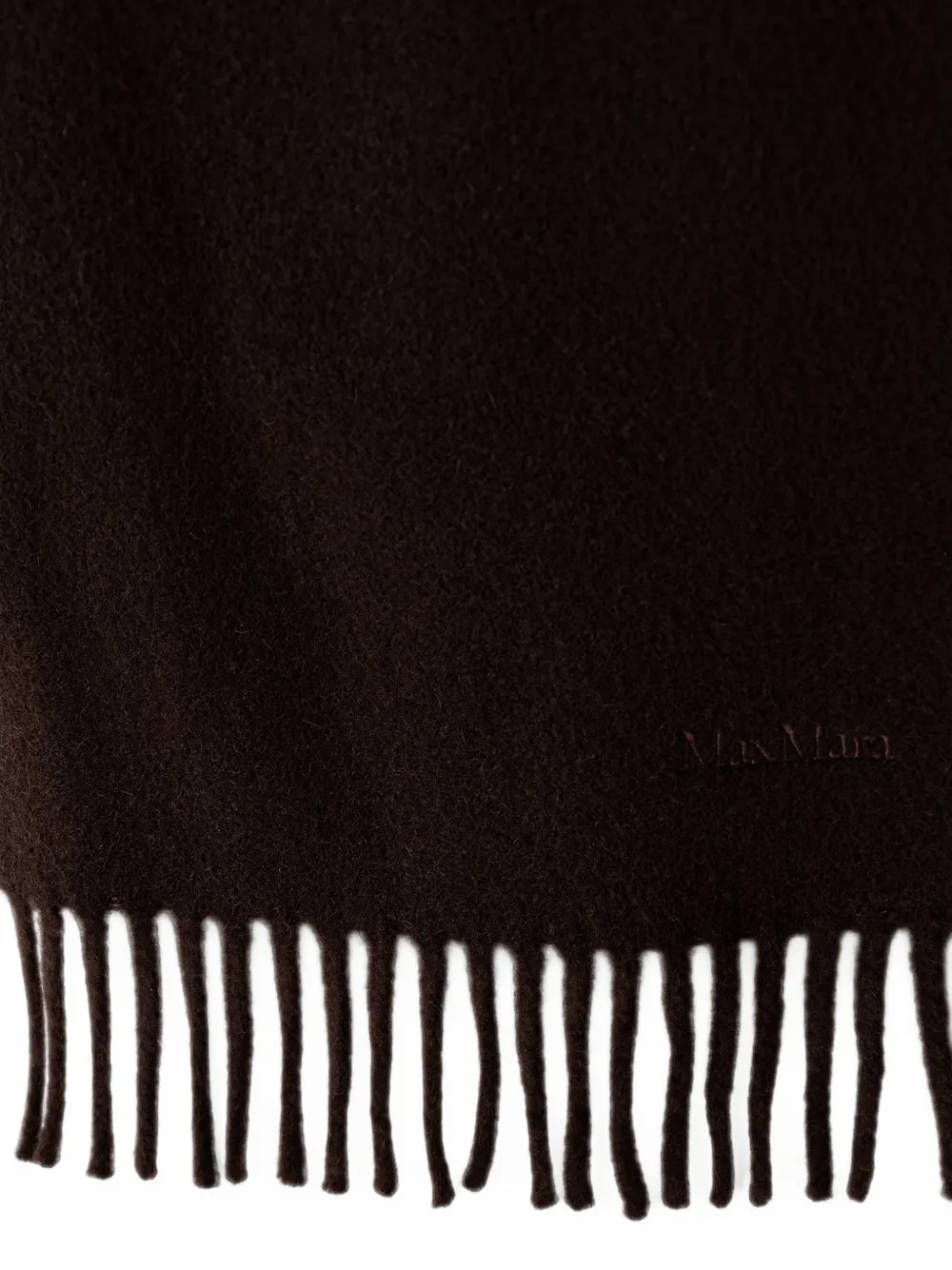 Max Mara Sjaal met franje Bruin