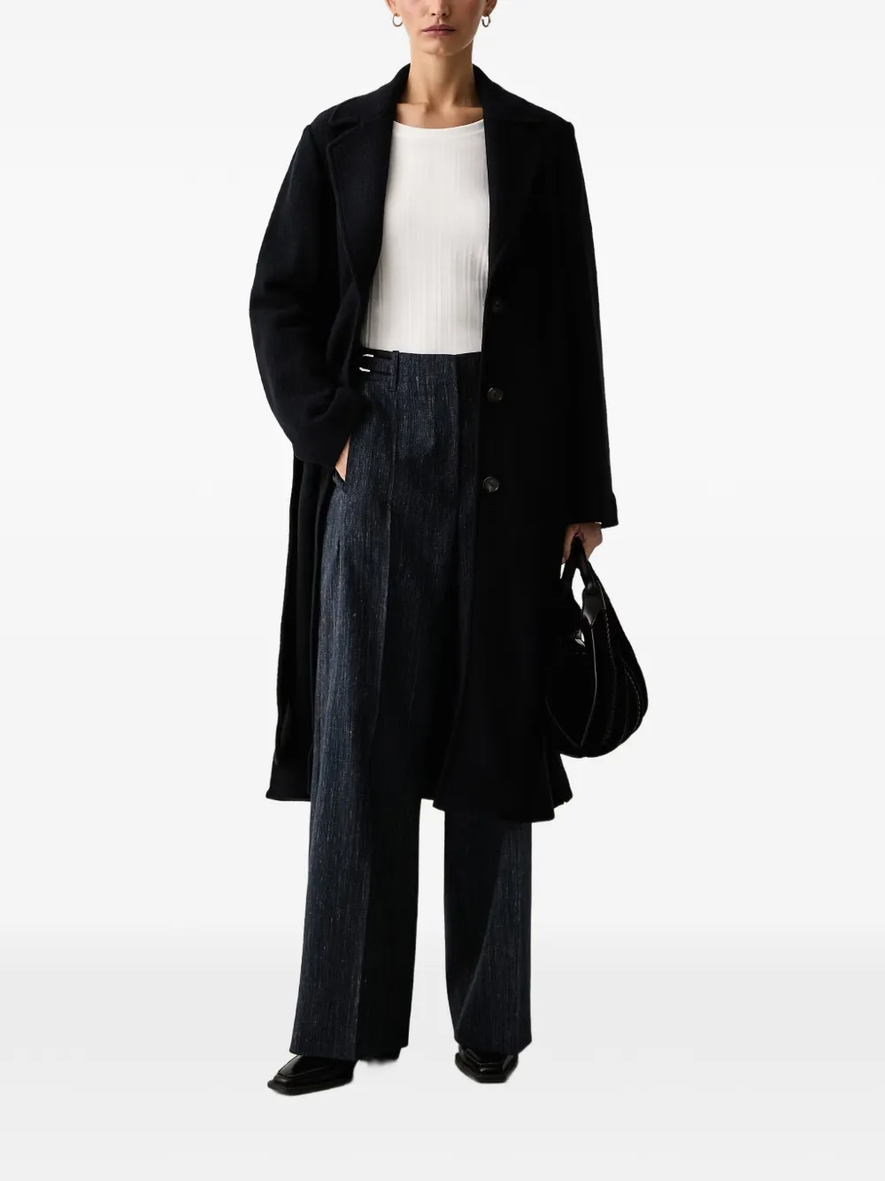 Marc O'Polo belted single-breasted coat