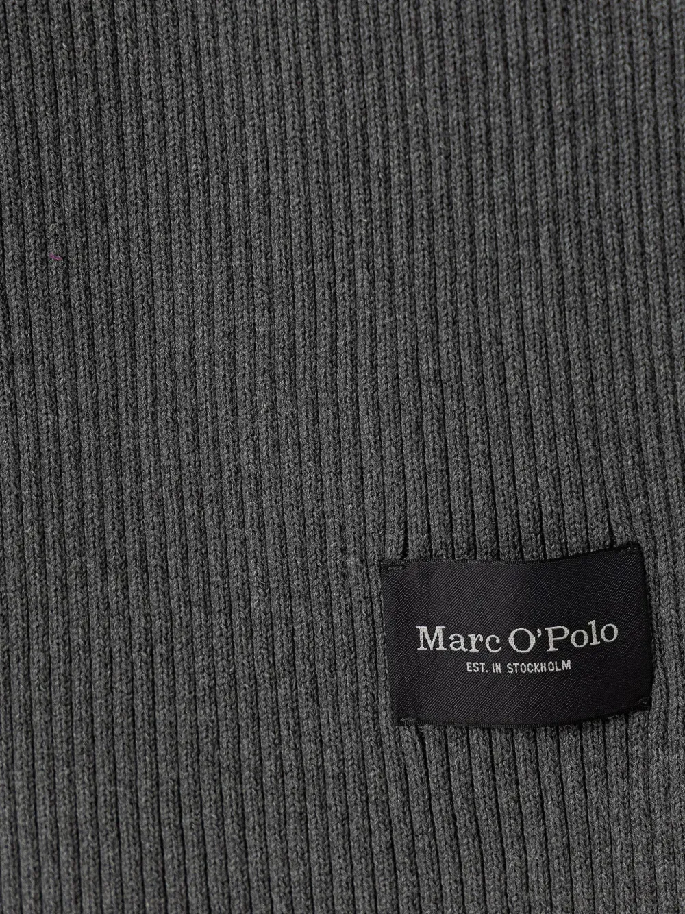 Marc O'Polo Ribgebreide sjaal Grijs