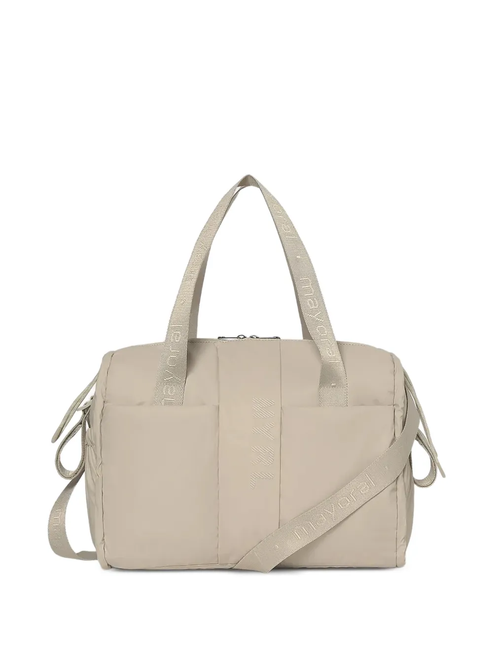Mayoral Wickeltasche mit Logo-Streifen - Nude