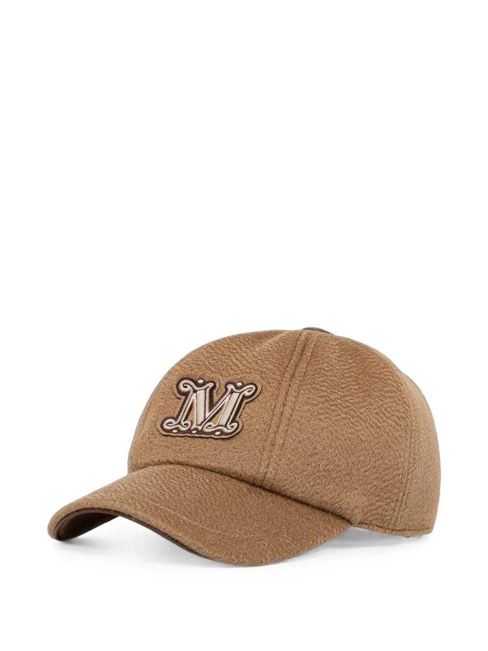 Max Mara logo-patch baseball cap - Marrone