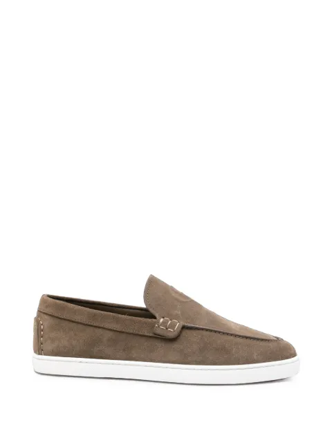 Christian Louboutin suede slip-on loafers
