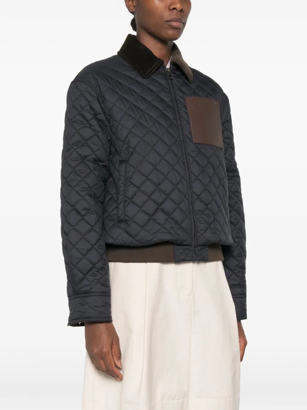 LOEWE Kort jack van technische stof Blauw