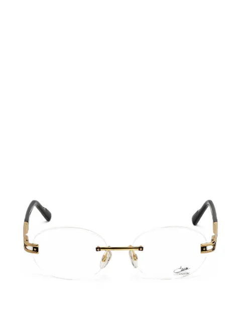 Cazal rimless round-frame glasses