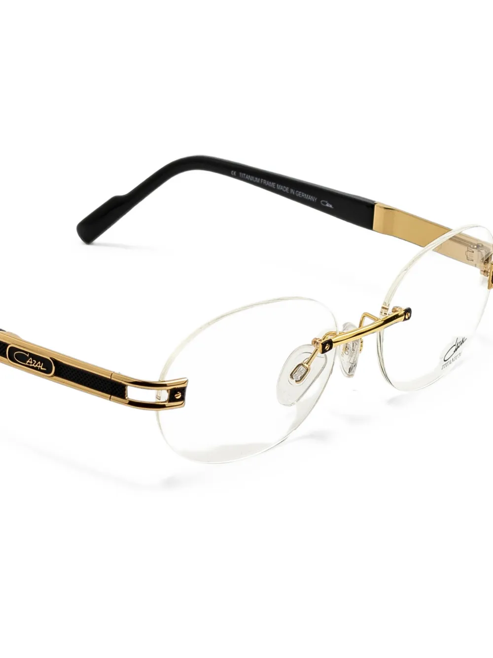 Cazal Bril met rond montuur Goud
