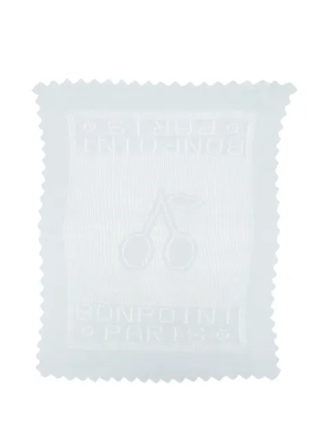Bonpoint Decke aus Pointelle-Strick mit Kirschmotiv