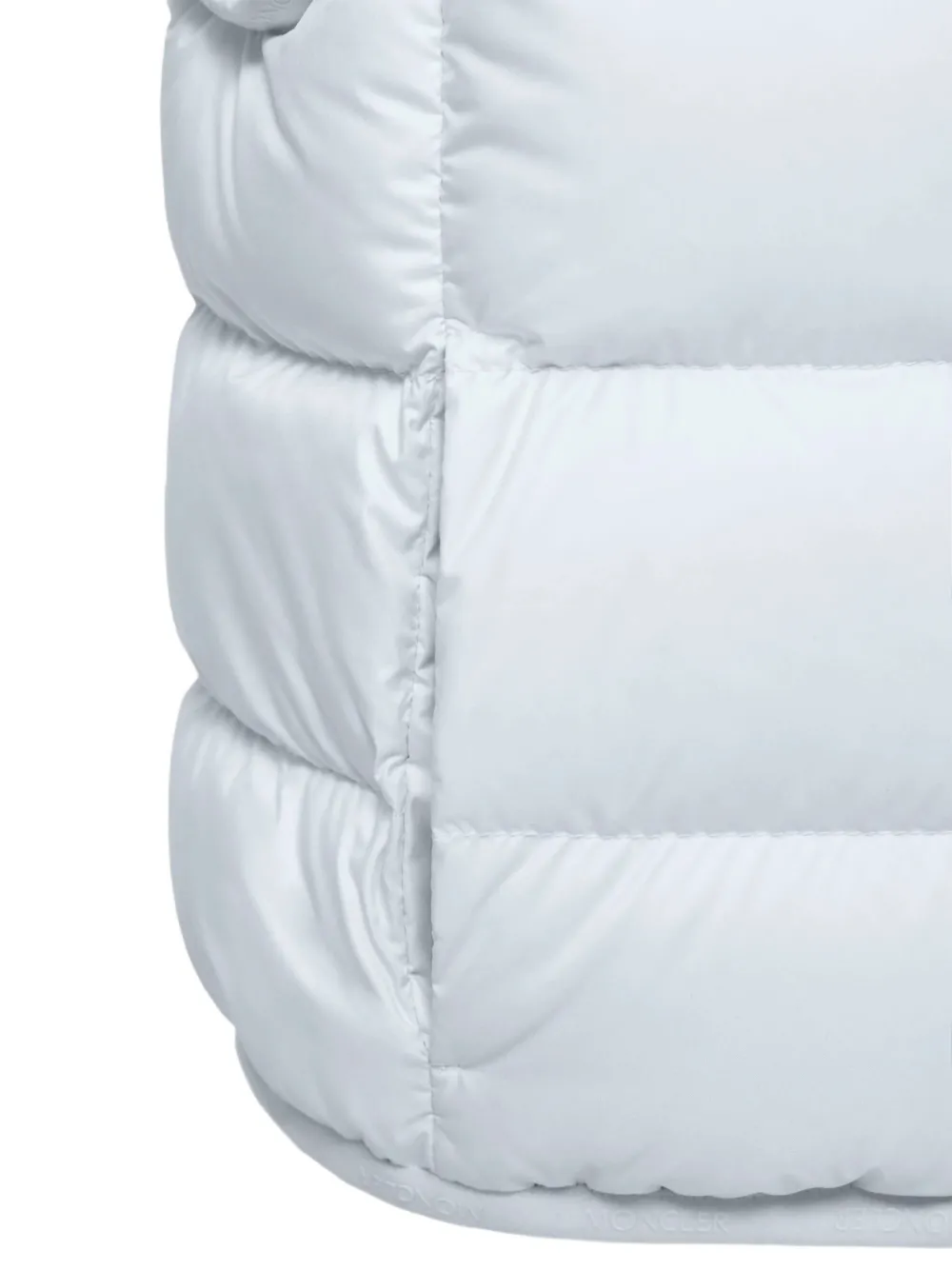 Moncler Enfant Badia quilted logo-patch gilet Blauw