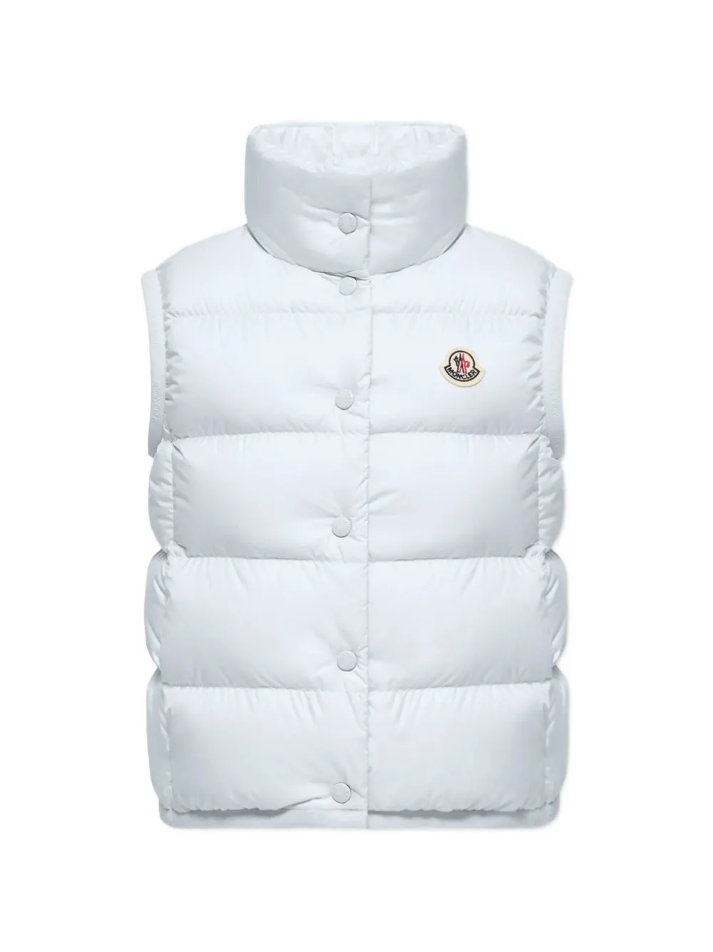 Moncler Enfant Badia quilted logo-patch gilet Blauw