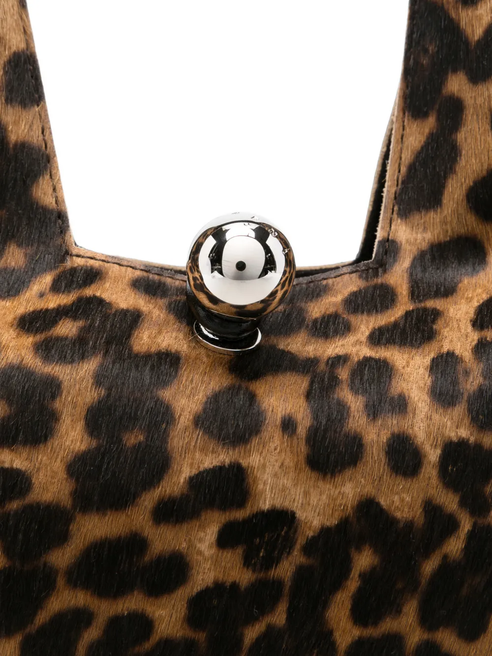 Marni Trapeze shopper met luipaard-print Bruin