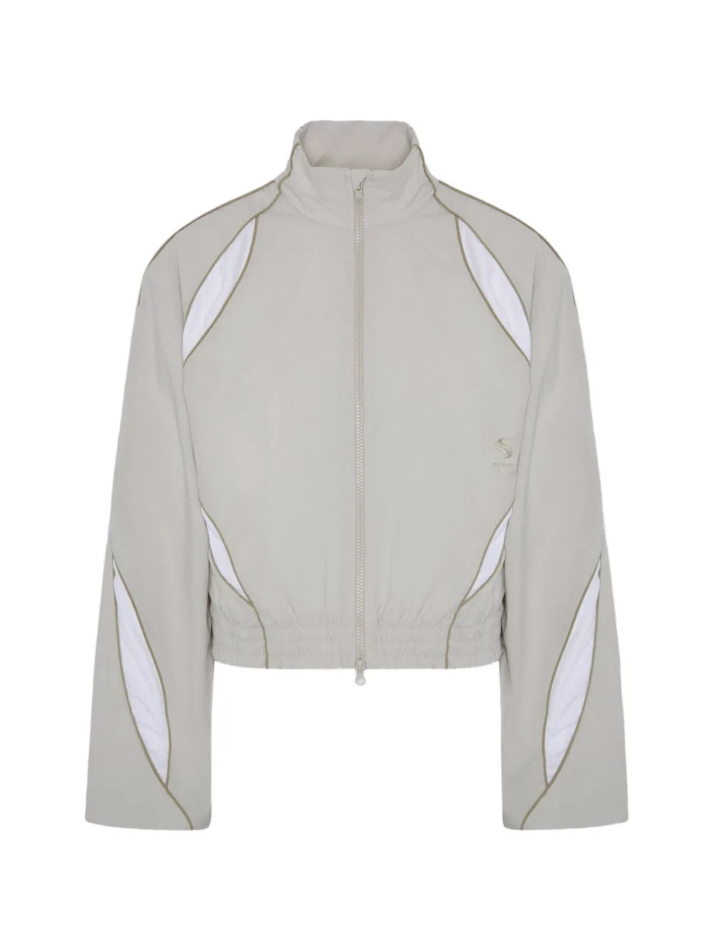 Srvc Studio Slash Zip-fastening Jacket In Gray