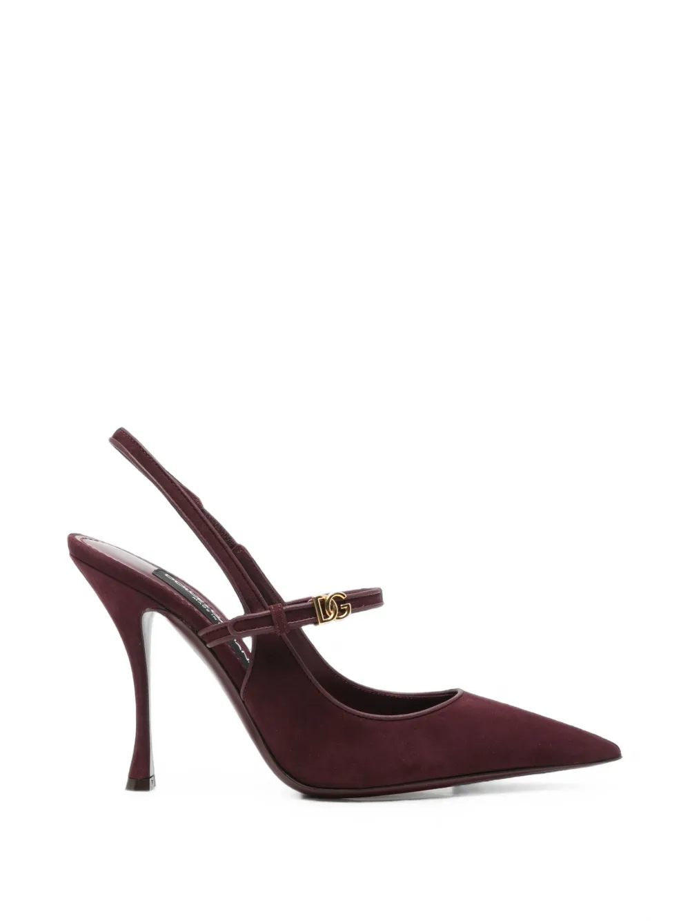 Dolce & Gabbana DG logo suede pumps Rood