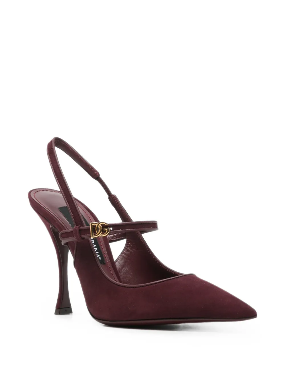 Dolce & Gabbana DG logo suede pumps Rood