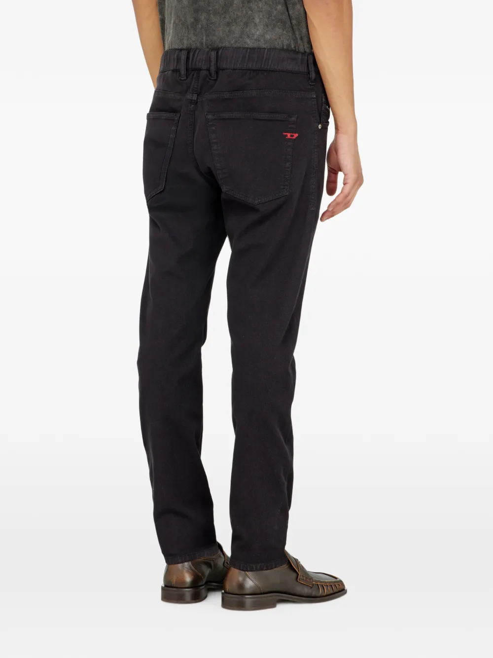 Diesel regular waist 2032 D-Krooley-BW Joggjeans Zwart