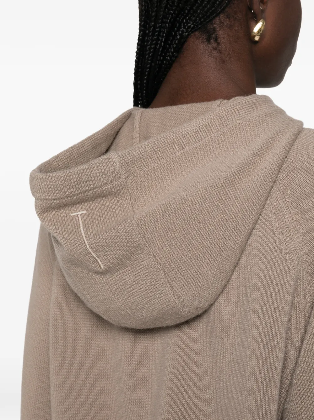 TOM FORD Trui met trekkoord en buidelzak Beige