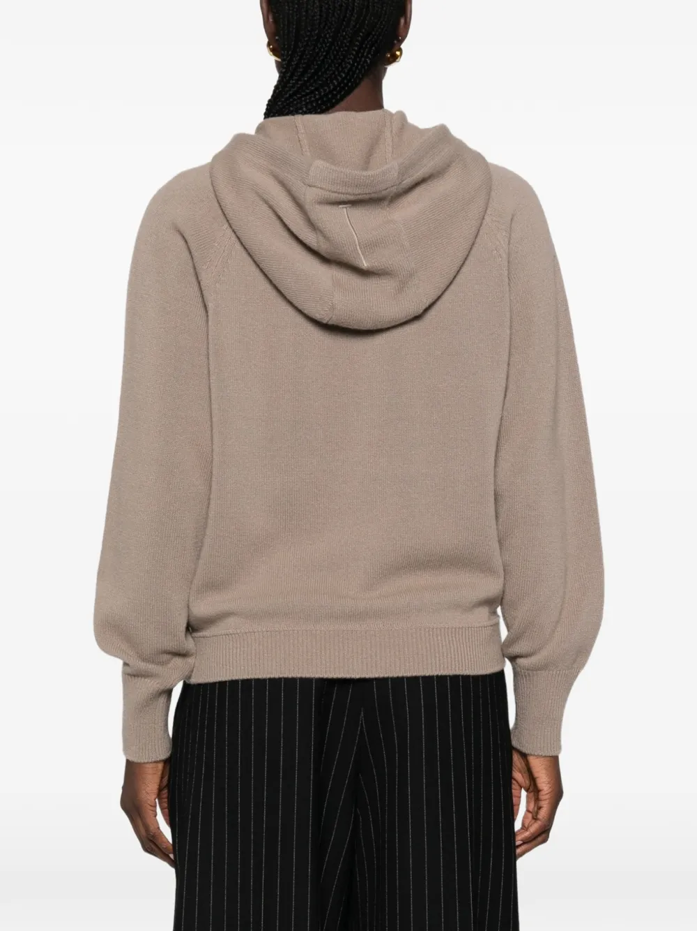 TOM FORD Trui met trekkoord en buidelzak Beige