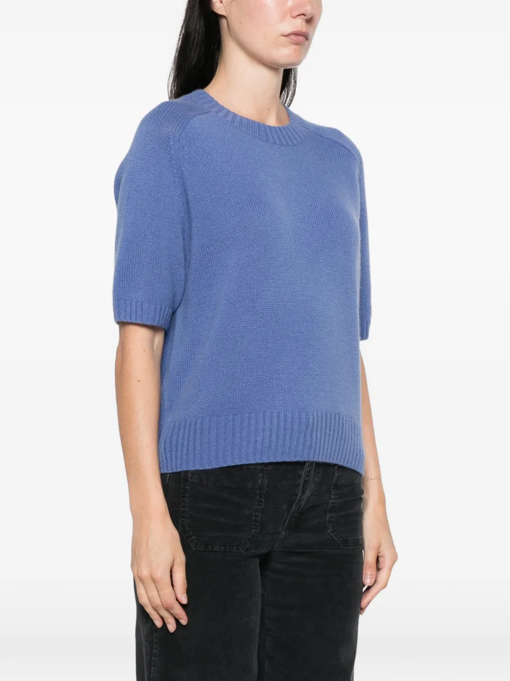 Allude Trui met korte mouwen Blauw