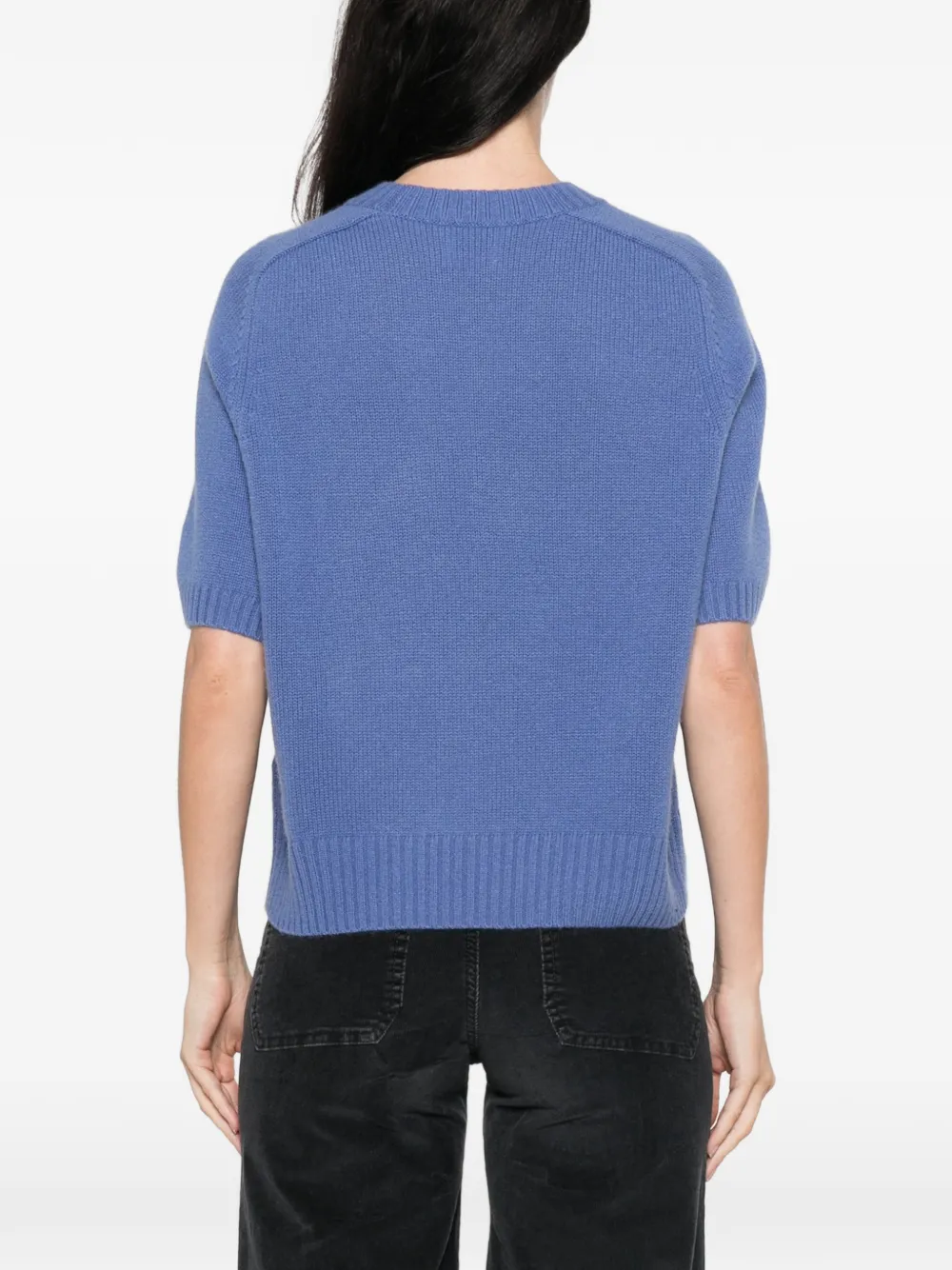 Allude Trui met korte mouwen Blauw