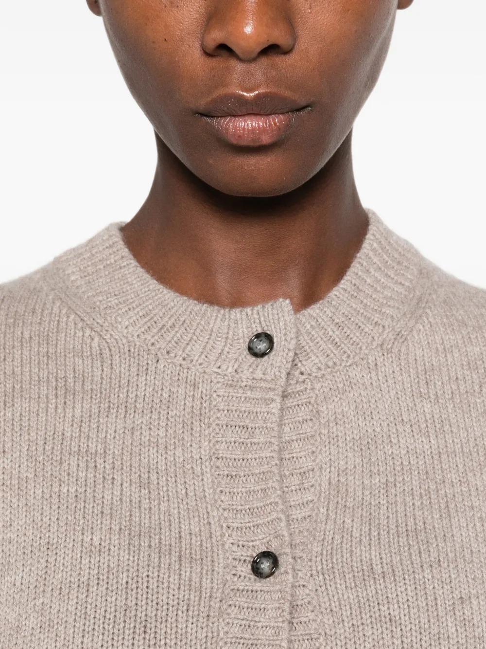 Allude Vest met opgestikte zak met knopen Bruin