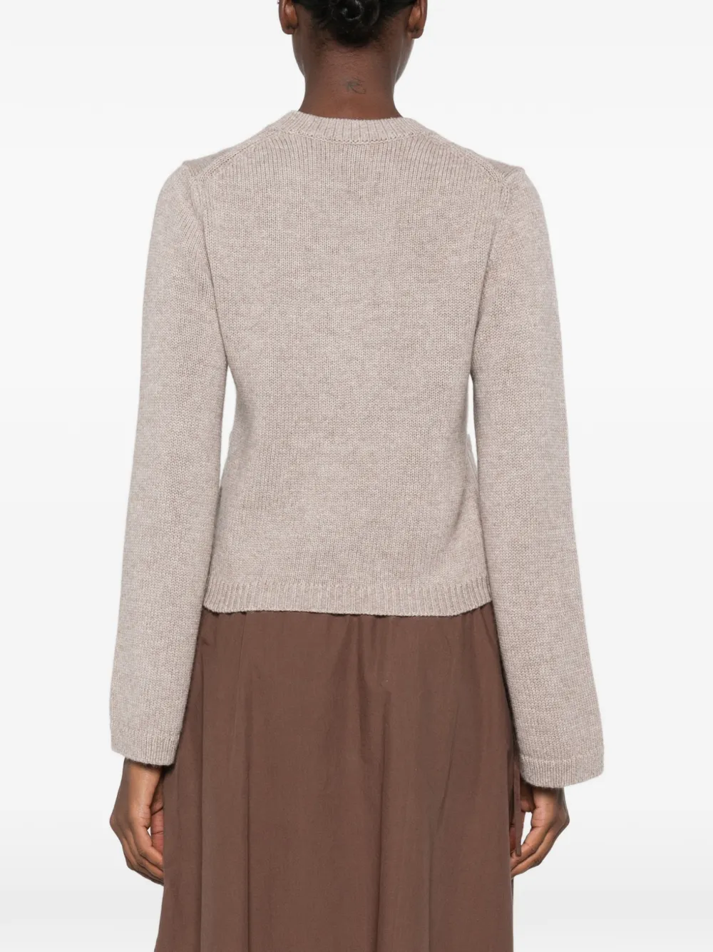 Allude Vest met opgestikte zak met knopen Bruin
