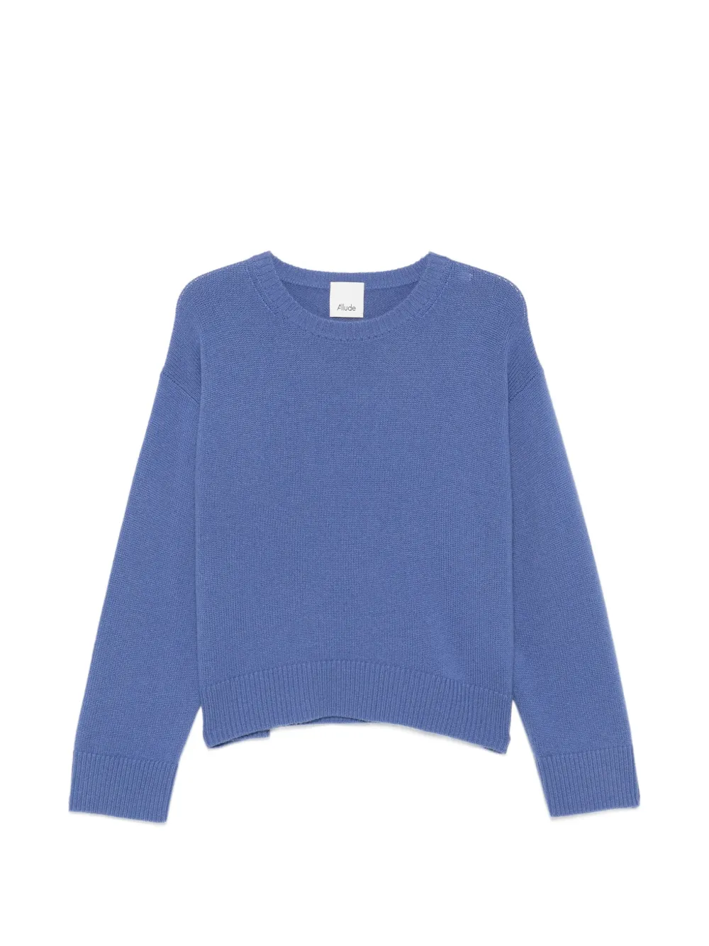 Allude ribbed-trim crew-neck sweater