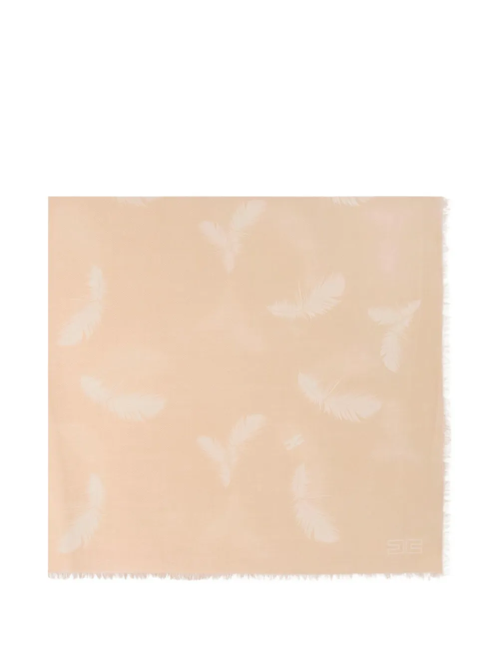 Elisabetta Franchi wool and cashmere foulard scarf - Toni neutri
