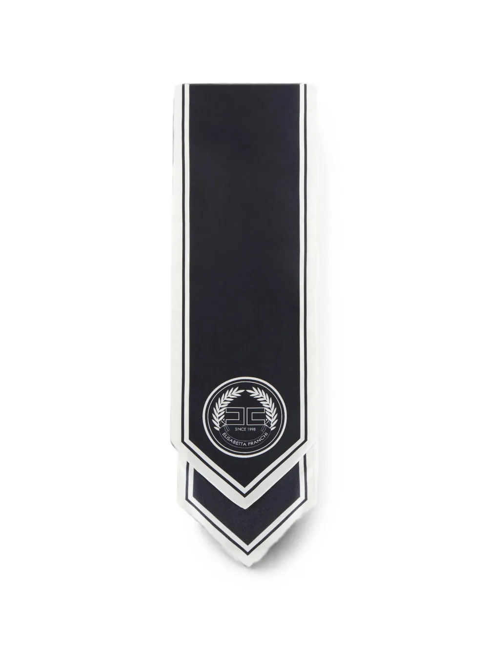 Elisabetta Franchi silk foulard scarf Zwart