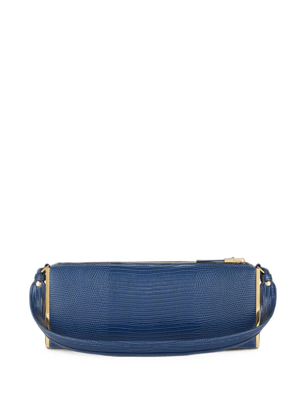 Elisabetta Franchi Schoudertas met hagedissen-print Blauw