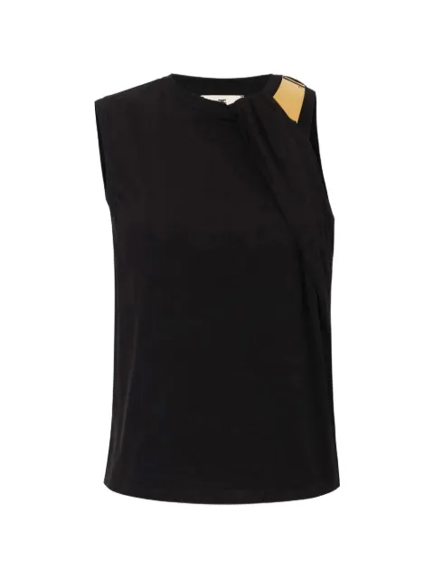 Elisabetta Franchi jersey T-shirt with jewel detail