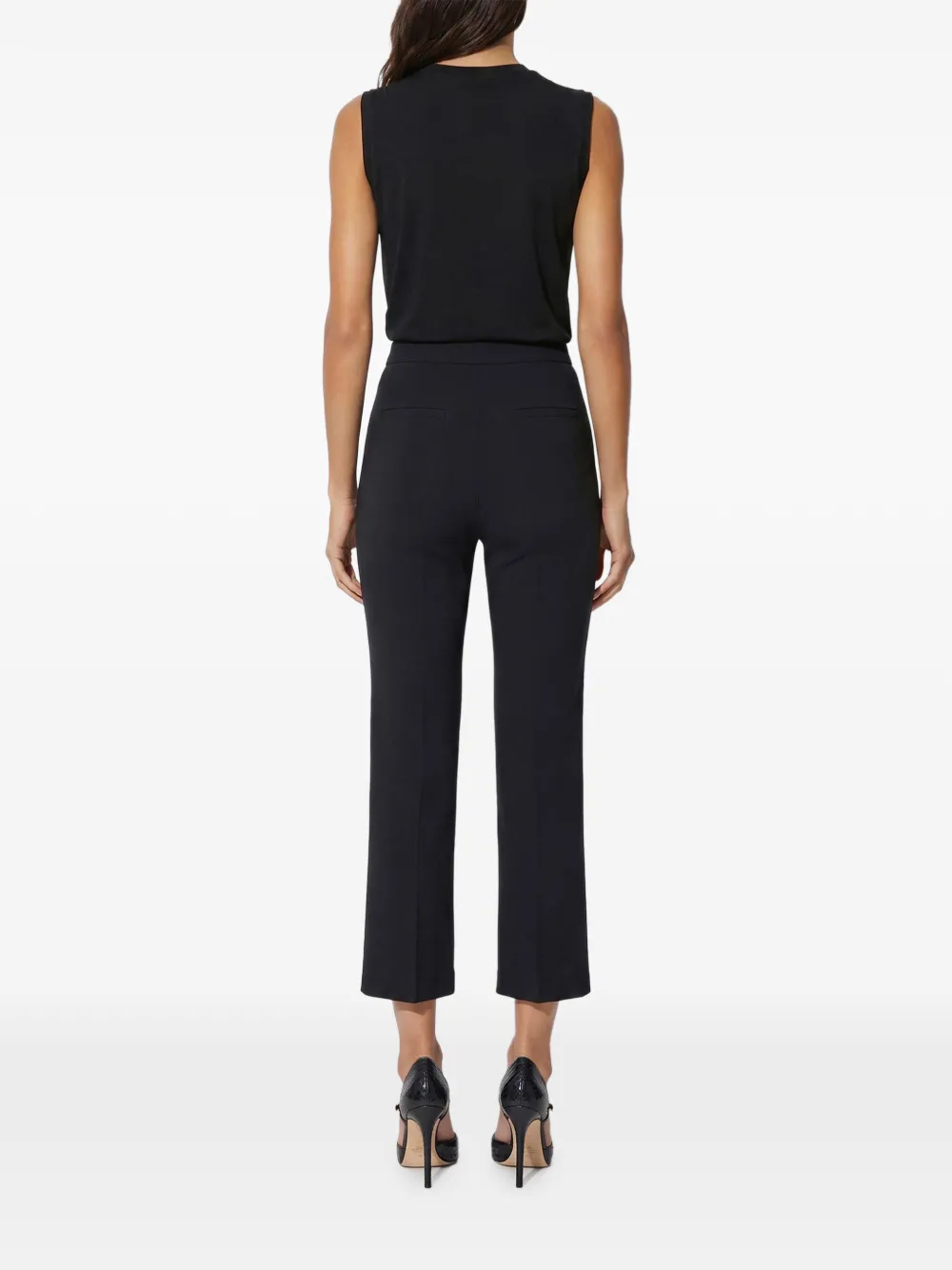 Elisabetta Franchi Jersey T-shirt met juwelen detail Zwart