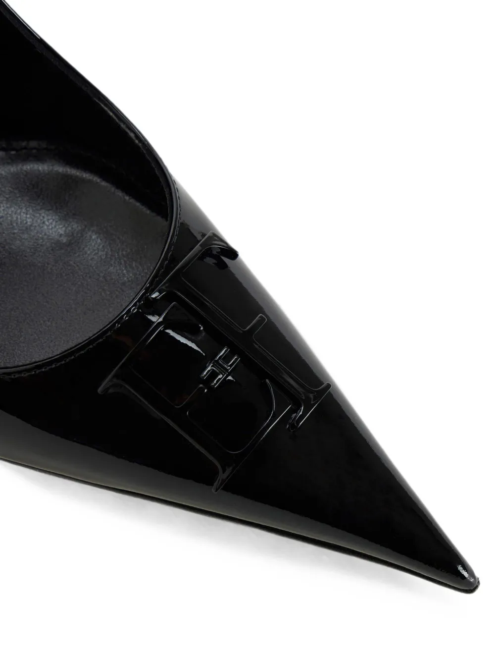 Elisabetta Franchi patent-leather pumps Zwart