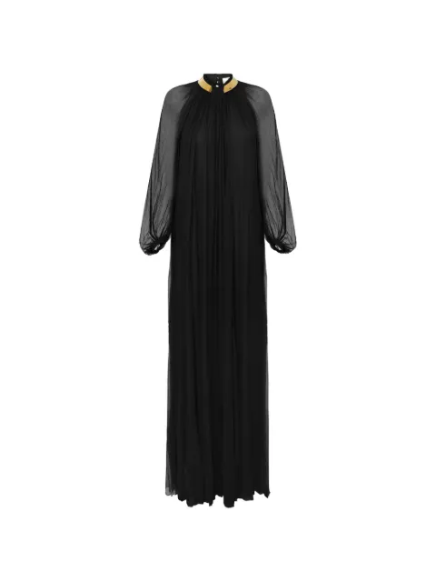 Elisabetta Franchi Red Carpet crepon dress with jewel collar