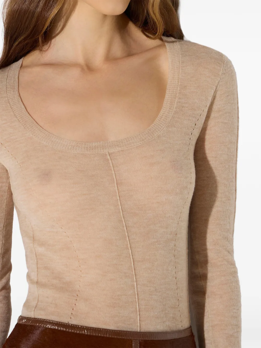 Elisabetta Franchi Wollen trui Beige