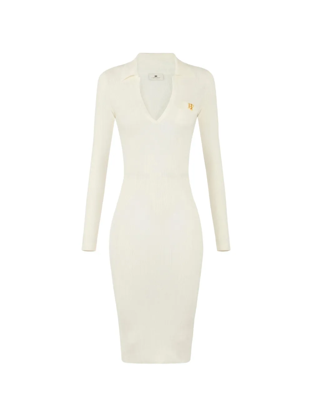 Elisabetta Franchi knit dress with openwork embroideries