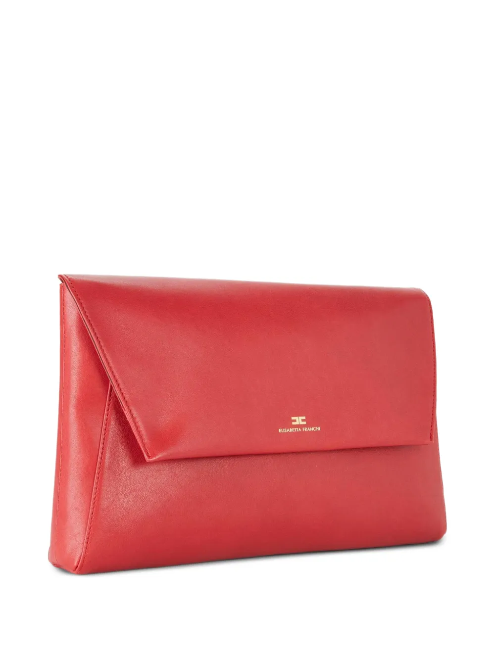 Elisabetta Franchi Leren clutch Rood