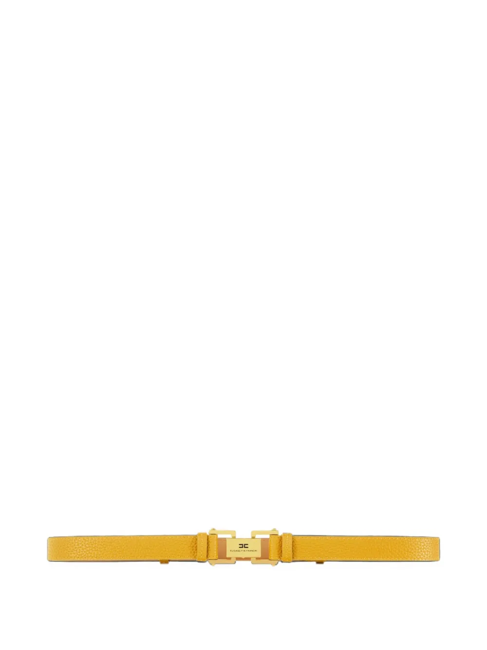 Elisabetta Franchi belt with logoed plaque - Giallo