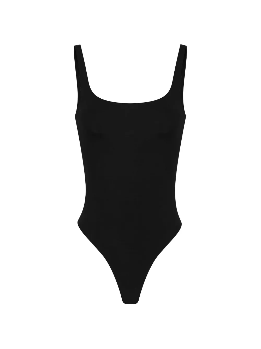 Elisabetta Franchi bodysuit in lightweight crêpe jersey fabric - Nero